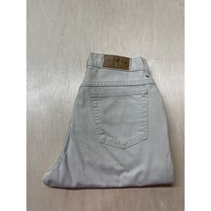 Riders by Lee Straight‎ Leg Women's Size 12P Mid Rise Beige Denim Jeans 30x28.5